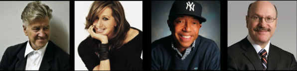 Donna Karan, David Lynch, Russell Simmons, Norman Rosenthal, M.D.
