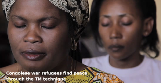 Congolese war refugees find peacethrough the TM technique